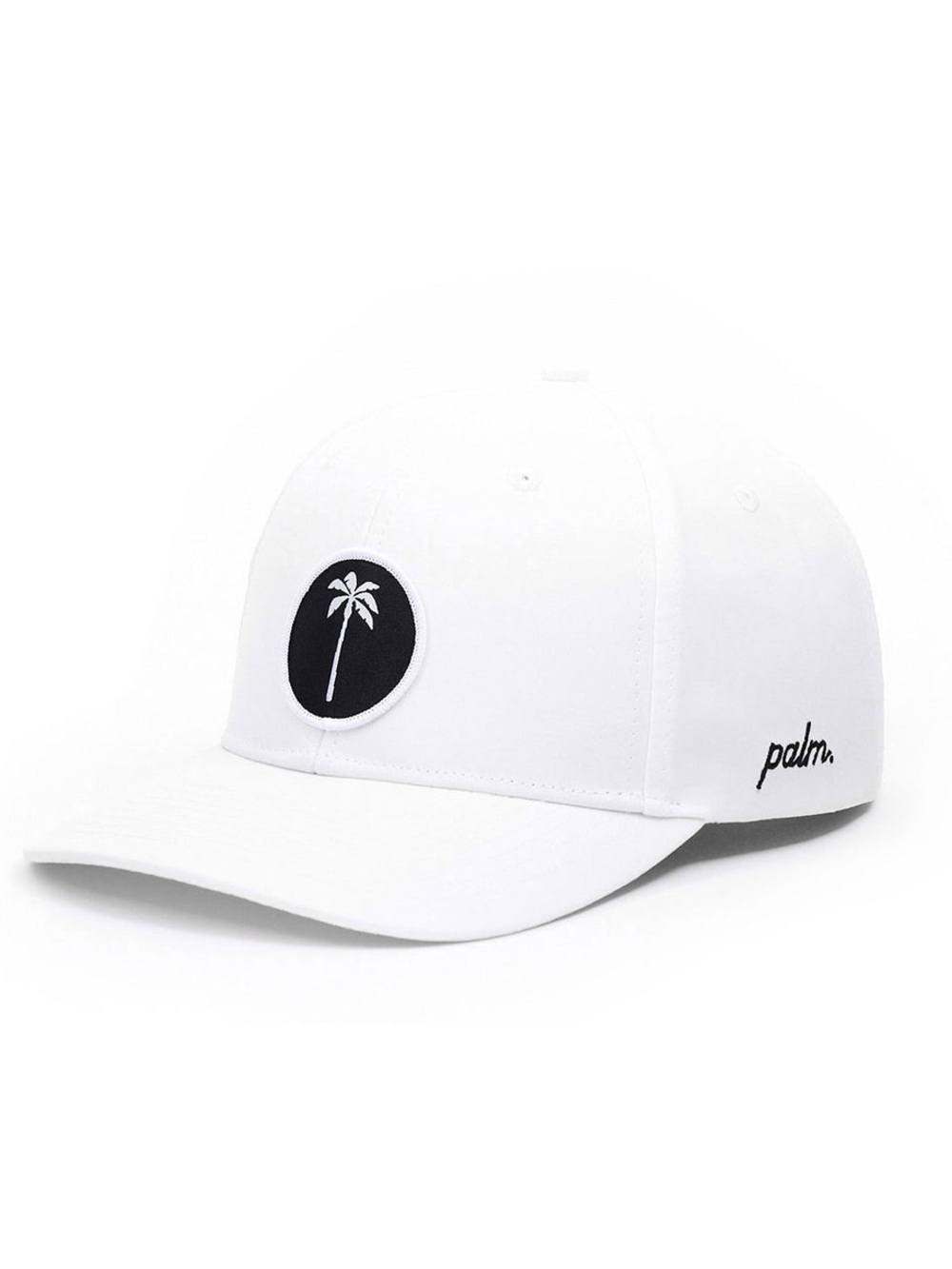 Palm Golf Local Performance Snapback Cap Hat White Black Accents Adjustable